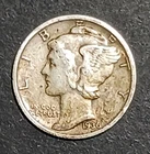 1936 Mercury Dime 90% Silver Dime Avg Circ Philadelphia Minted