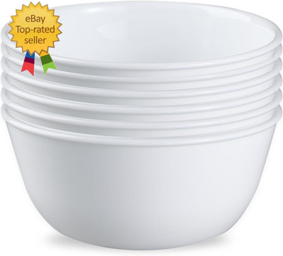 Vitrelle 28-Oz Soup/Cereal Bowls Set of 6 Chip & Crack Resistant Dinnerware Bowl