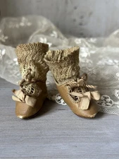 Baby Twin Size 3 Porcelain Doll Shoes and Socks