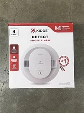Hardwired Interconnected Smoke Detector With Photoelectric Sensor (4 Pack)