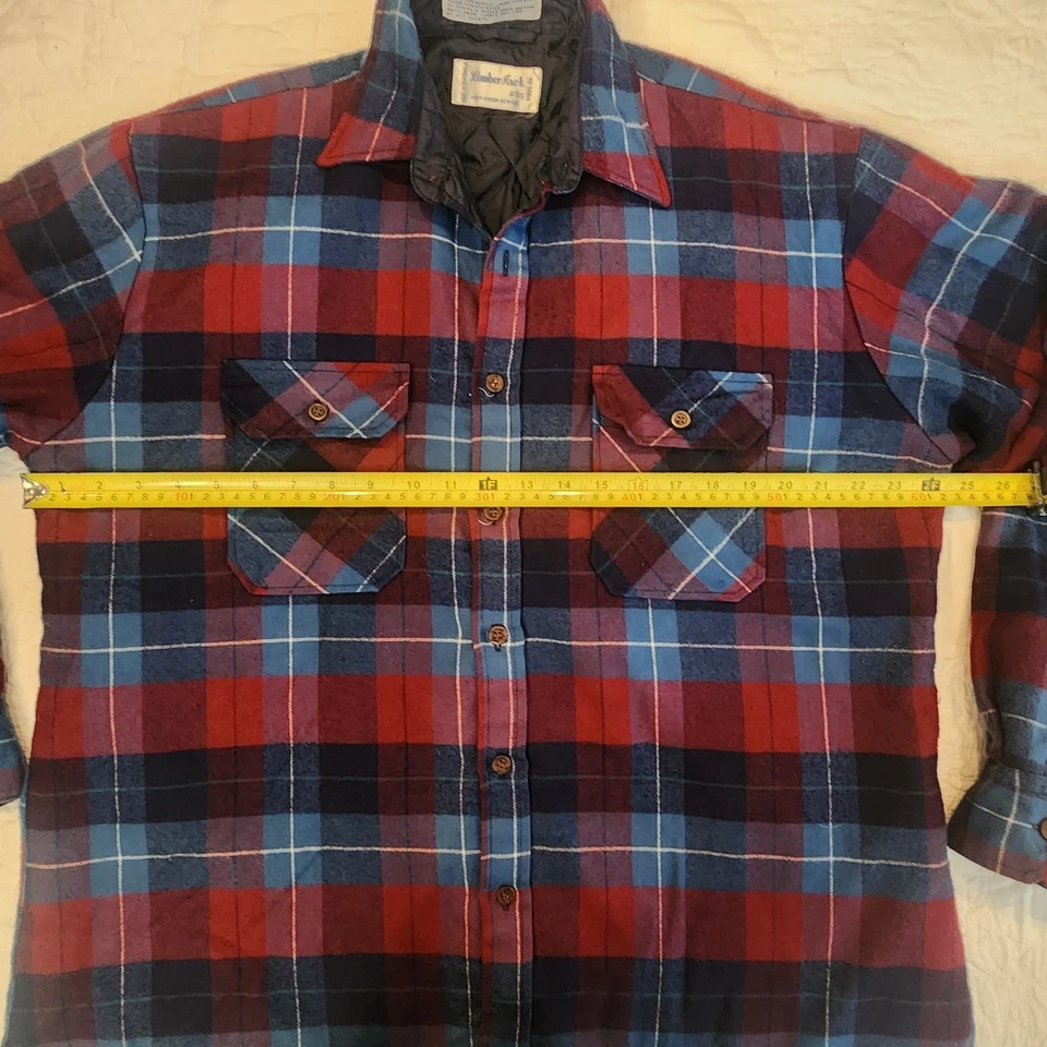 Chaqueta de Colección Lumberjack Acolchada Forrada Franela Tareas para Hombres Talla LG 16-16.5 Foto 3 de 4