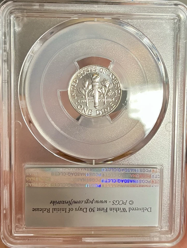 2019-D PCGS MS66 FB PL Roosevelt Dime Proof-Like & Full Bands! First Strike Coin - Image 2 of 2