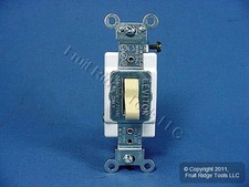 Leviton CSB3-20I Ivory 3-Way Commercial Grade Toggle Wall Light Switch 20A Bulk