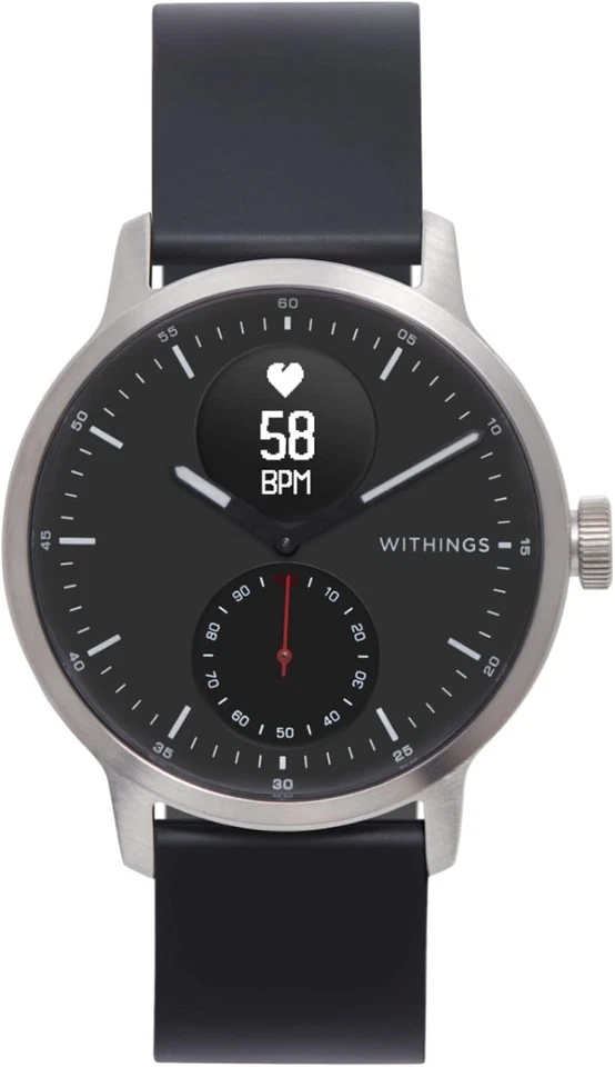 Montre connectée Withings ScanWatch 42 mm noire - Photo 2/4