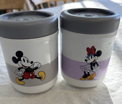 NEU 2 x Tupperware Disney Minnie Mickey Mouse Thermo Essensdose Thermoskanne 235 ml