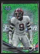 Jordan Battle 2022 Bowman Best University Chrome U Green Mini-Diamond /99 #27