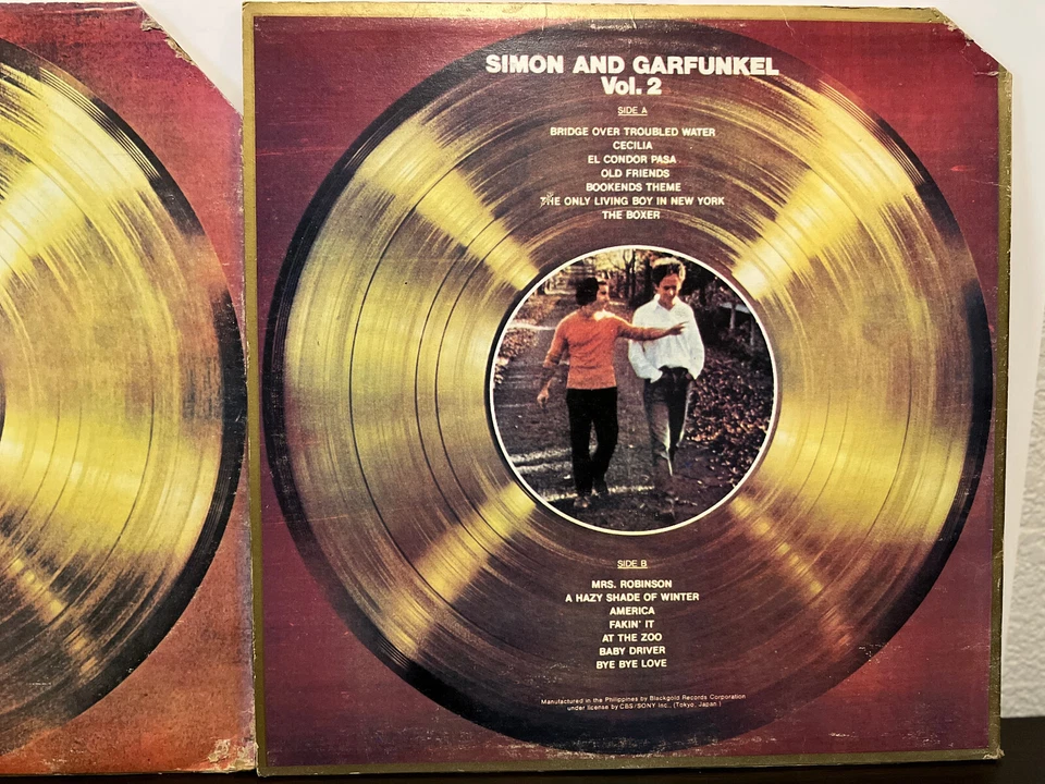 SIMON & GARFUNKEL - Greatest Vol 1 & 2 (Philippines)- 12" Vinyl Record 2xLP - EX - Image 2 of 4