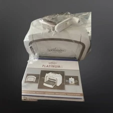 Spellbinders Platinum 6 Cutting& Embossing Machine + Magnetic Platform ~ No Box