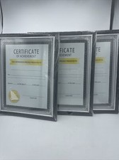 Document frames 8.5x11 Certificate Frames Wall or Tabletop , Set of 3 Black