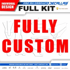 FULLY CUSTOM INDIVIDUAL DESIGN DECALLAB MOTOCROSS GRAPHICS STICKERS KIT