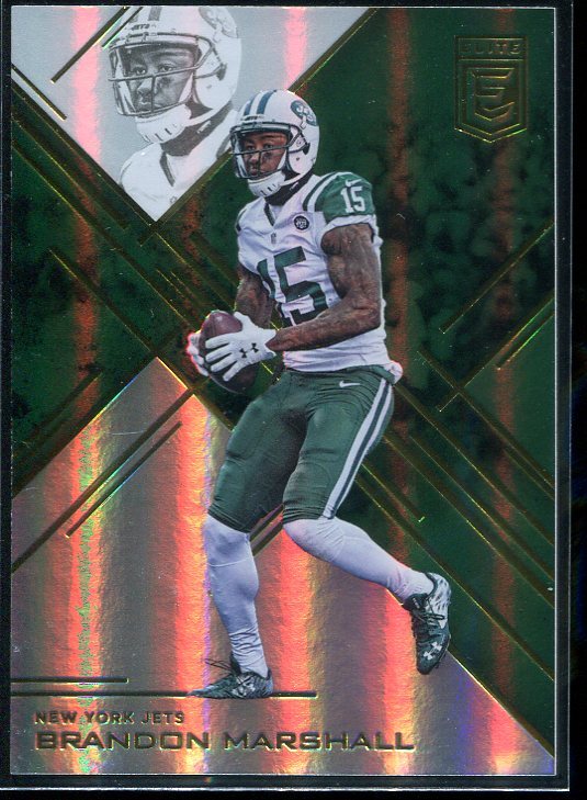 2016 Panini Donruss Elite Green Brandon Marshall #25 New York Jets