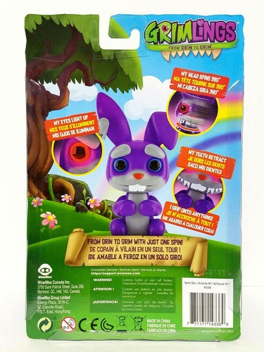 Fingerlings HIP HOP GRIM Interactive Toy 5+ Fun For All Ages WowWee Pinkfong B1 - Picture 2 of 4