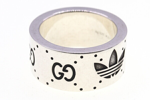 Gucci Ring Adidas Collaboration Engraving Wide 702766 SV