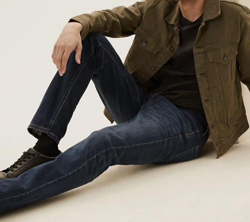 Mens M&S Collection slim fit super stretch performance jeans M1 - Picture 34 of 59