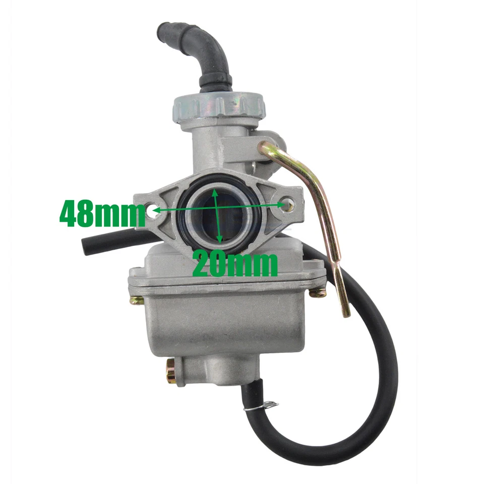 Juego de carburador PZ20 para 50cc 70cc 90cc 110cc 125cc ATV Quad Dirt Pit Bike GoKart Foto 2 de 4
