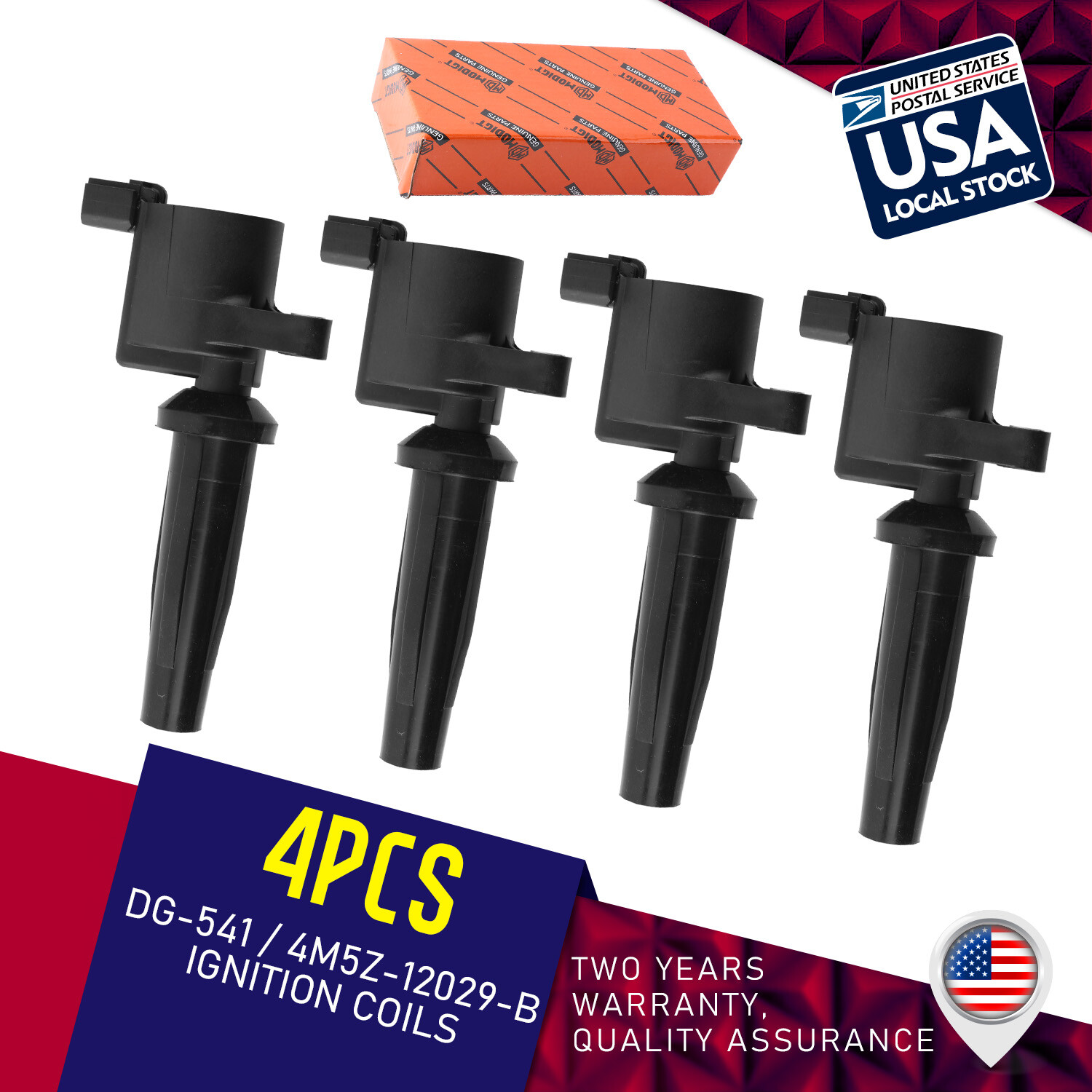 High-Performance OEM Ignition Coils for Ford Mazda Transit Focus 2.0L 2.3L FD505 UF621