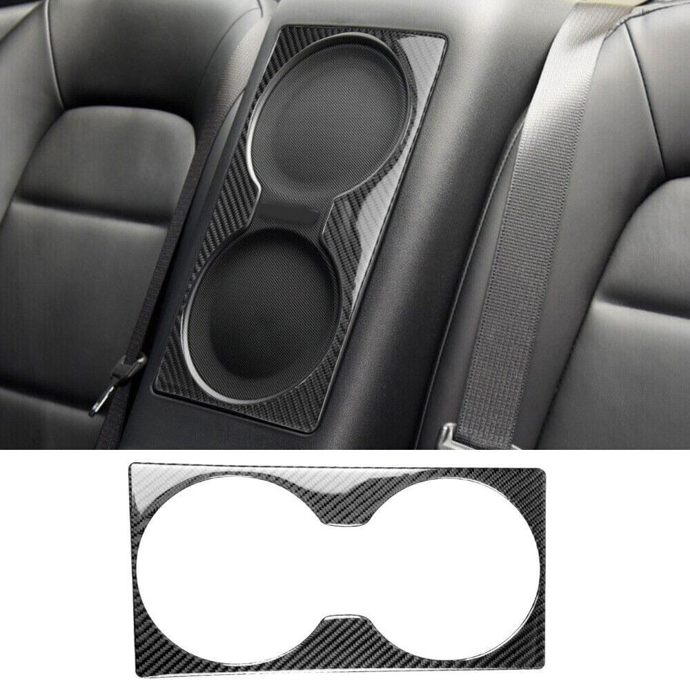 Carbon Fiber Rear Seat Center Speaker Cover Trim For Nissan GT-R