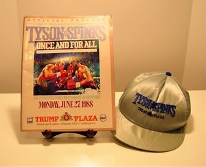 Tyson v Spinks 'Once and for ALL' 1988 pair of Fight Memorabelia