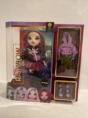 Rainbow High EMI VANDA Doll Series 3 Brand New NIB IN HAND Purple Orchid HTF￼