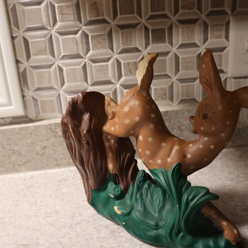 Vintage Mid Century Modern Doe Deer Ceramic Pottery Planter Figurine Christmas - Picture 3 of 13