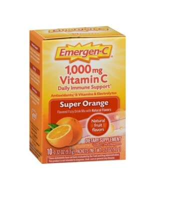 SM Emergen-C 1000 mg Vitamin C Packets Orange Daily Immune Support 10ct(3 Pack)