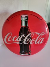 Téléphone vintage 1995 Coca Cola Coke 12" rond bouton rouge signe