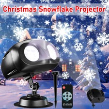 Proyector de Copo de Nieve Luces Navide as Para Exterior Casa De Navidad Fiesta