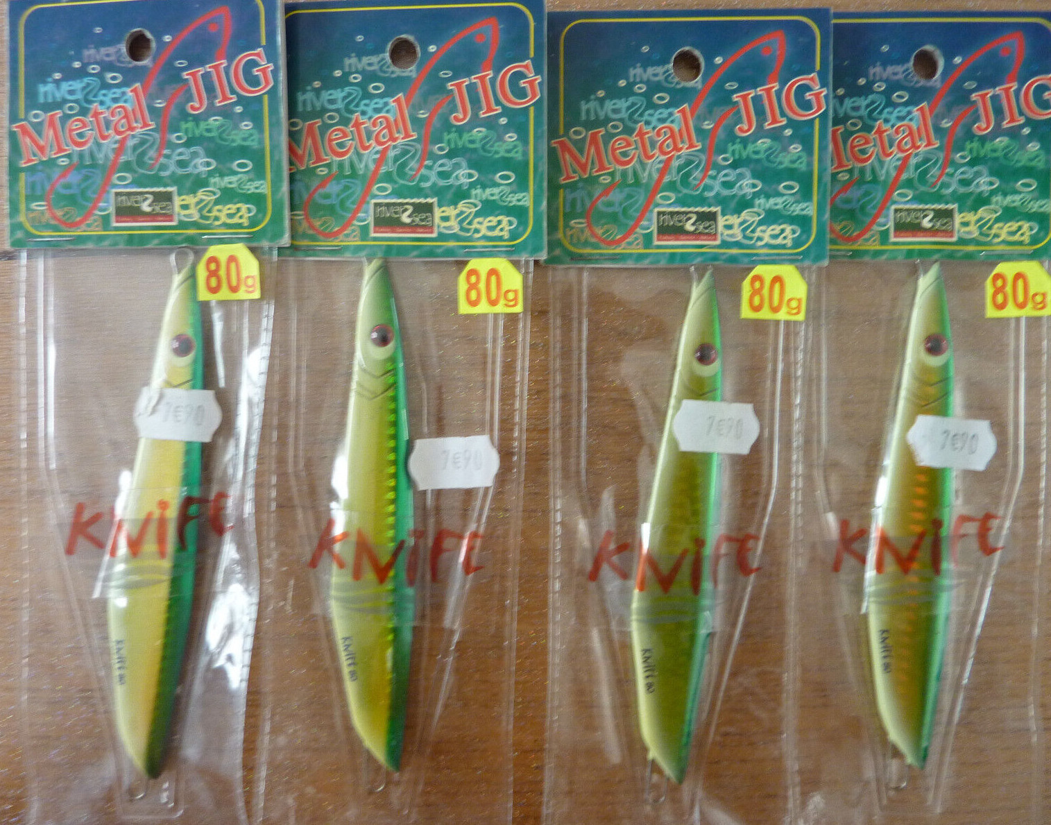 Leurres River2Sea Knife pour pêche du bar en bateau et jigging