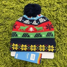 Aldi Gear 2023 New Holiday Beanie with Pom-Pom One Size New B