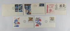 First Day Issue Stamps With Envelopes - Transportation / Space Mercury Ropex Ben