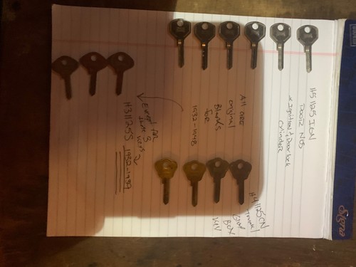 "13LOTBUY"HURD VINTAGE 1932-1948-KEY BUY-BLANKS-BNEW-NOS-IGNITION&DOORS&TRUNKS**