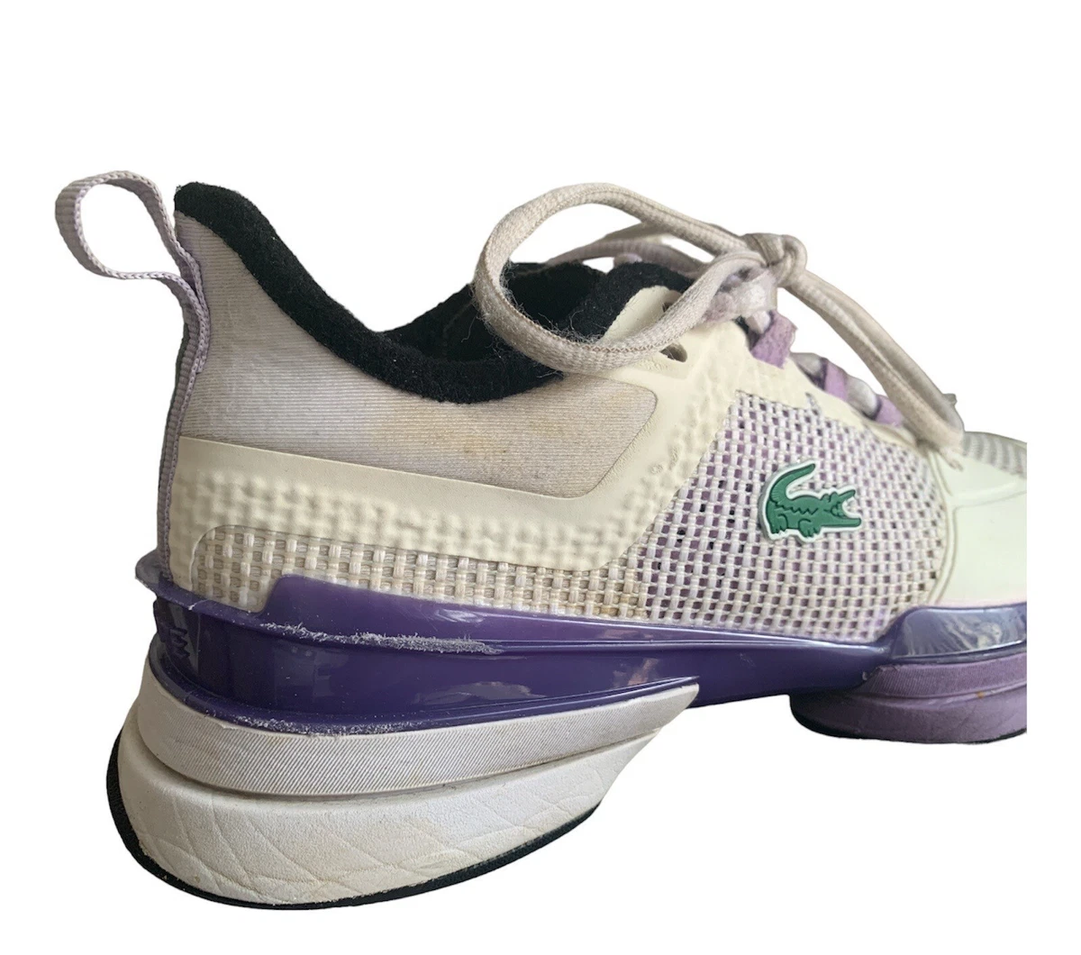 Lacoste Women s AG LT 21 Ultra All Court Shoes White Purple Tennis Shoes