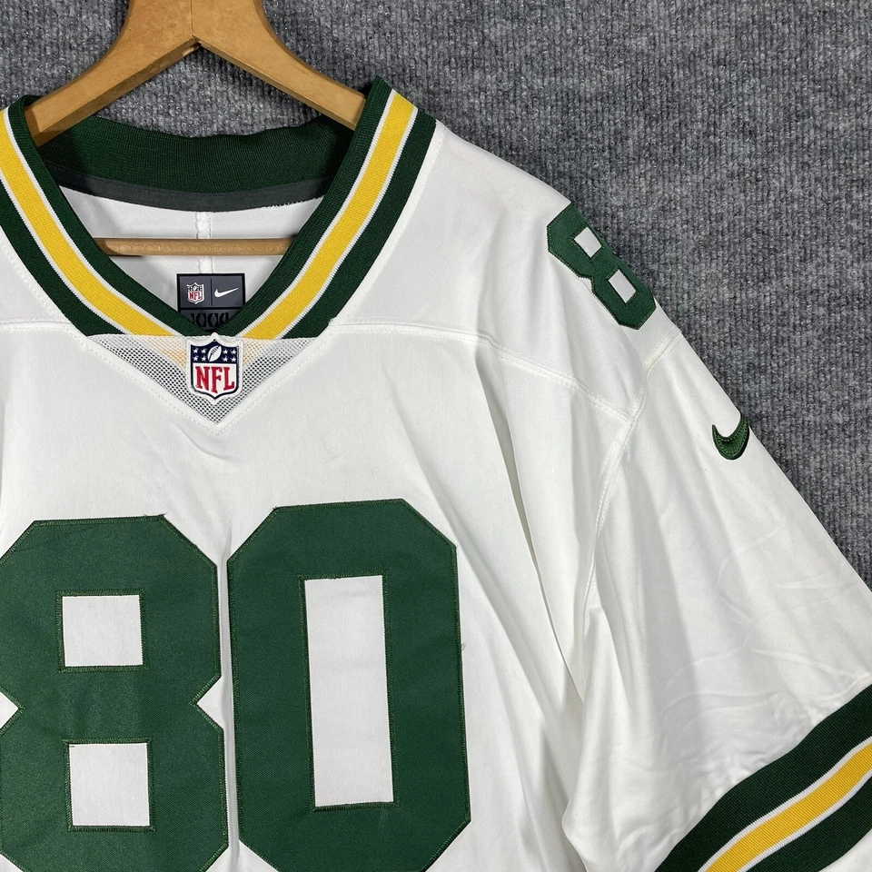 Camiseta Nike On Field Green Bay Packers Jimmy Graham #80 Talla XXXL NFL Visitante Cosida Foto 2 de 4