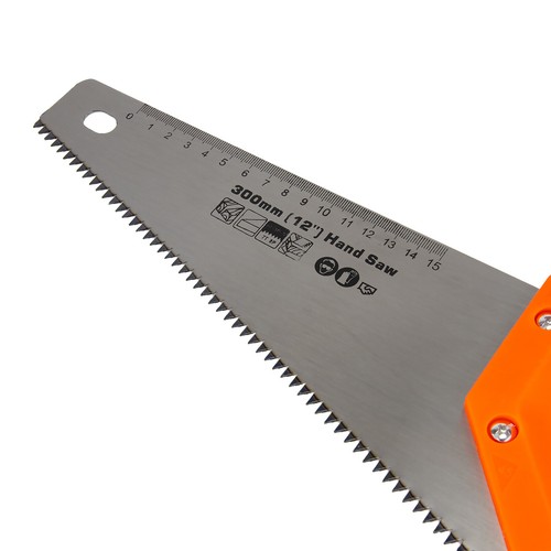 JAK 12" & 22" Hand Saw Wood Carpentry 7 TPI Sharp Hardpoint Soft Grip Cut Tool - Picture 4 of 8