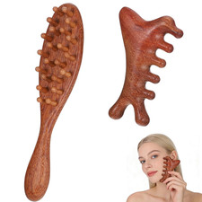 Sandalwood Loc Brush Set for Microlocs Scalp Care and Hair Growth Relaxation