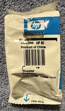 New Genuine HP 60 CC643W Tri-Color Ink Cartridge Sealed Bag OEM Expired