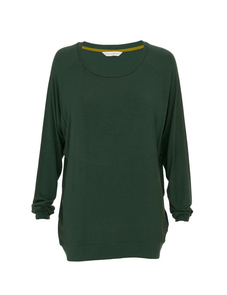 Cyberjammies Slouch Pyjama Top Olive Green LAST SIZE 12 - Image 3 of 4