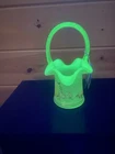 Fenton Lemonade Topaz Opalescent Basket Numbered + Signed Rare!