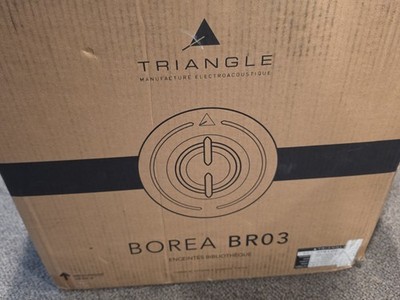 Triangle Borea BR03 100W 2-Way Bookshelf Speakers, Pair, Black ASH
