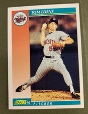 1992 Score #720 Tom Edens, Twins