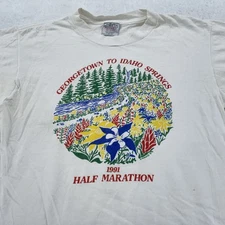 Vtg Bud Light Georgetown Idaho Springs Colorado Shirt M Marathon Buffalo Bar