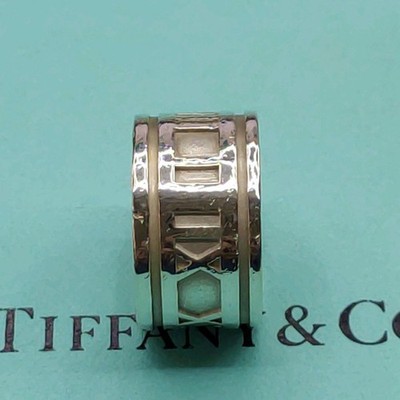 Repaired TIFFANY Tiffany Atlas Wide Ring Silver size 13