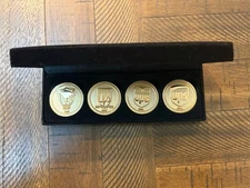 United Parcel Service UPS Four Golden Medals All UPS Logos Coins NEW 1919-2003