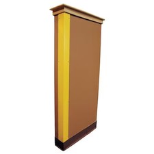 Corner Guard, Flame Retardant, Yellow, 4"W X 48"H, 5Kzh3