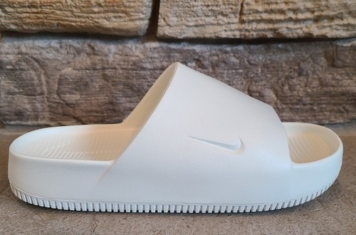 Nike Calm Slide Herren 8 Damen 9 Slipper Pantoletten Sandalen weiß