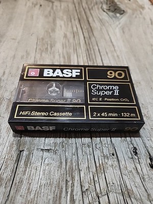 BASF  CHROME SUPER  II  90  1988  EUROPE   TYPE II  BLANK CASSETTE TAPE (SEALED)