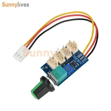4-Channel DC12V 3A PWM Fan Governor Fan Speed Control With Knob 4-wire Switch