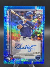 WILL WAGNER 2025 TOPPS CHROME LOGOFRACTOR ROOKIE BLUE RC AUTO /150  BLUE JAYS