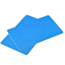 Blank PVC Cards Blue 28mil for ID Badge Printer, Graphic Quality, Pack of 100