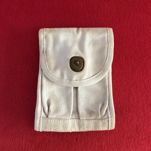WW2 US Army Colt 1911 .45 Ammo Magazine Pouch Colt White MP Military Police WWII